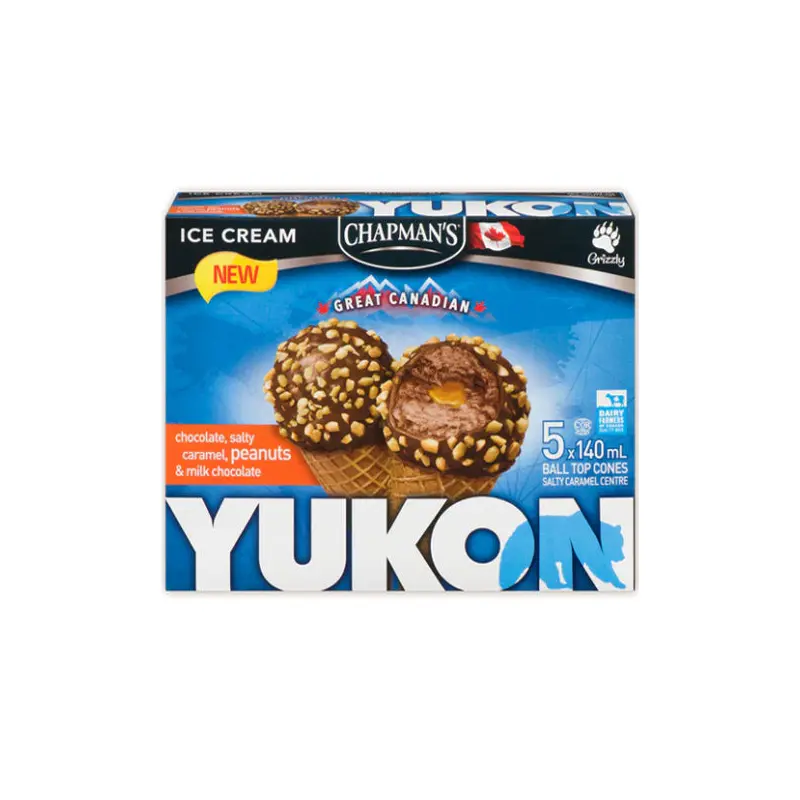 YUKON - PEANUT BALL TOP CONE 5x140 ML