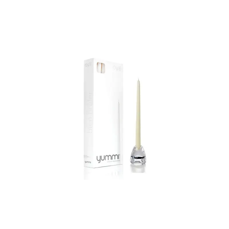 YUMMI - TAPER CANDLES 12IN IVORY 12EA
