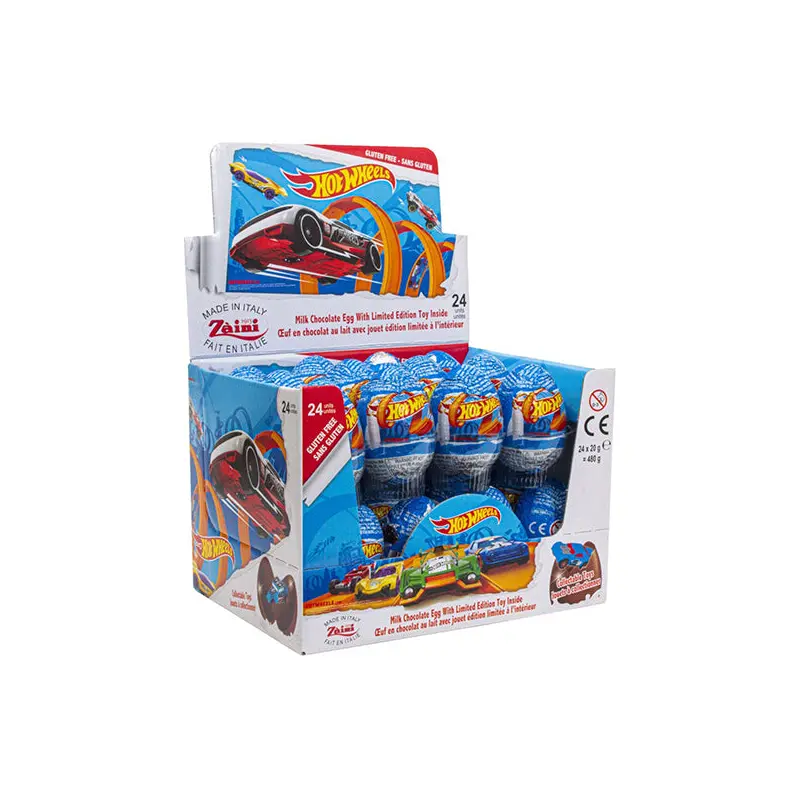 ZAINI - HOT WHEELS CHOCOLATE EGGS 24x20 GR
