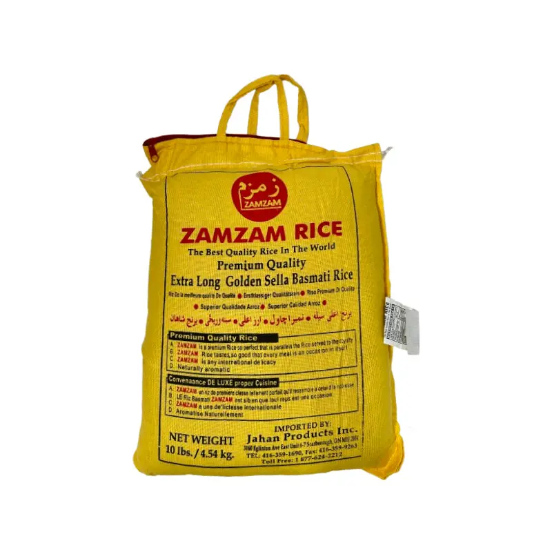 ZAMZAM - EXTRA LONG GOLDEN SELLA BASMATI RICE 10LB