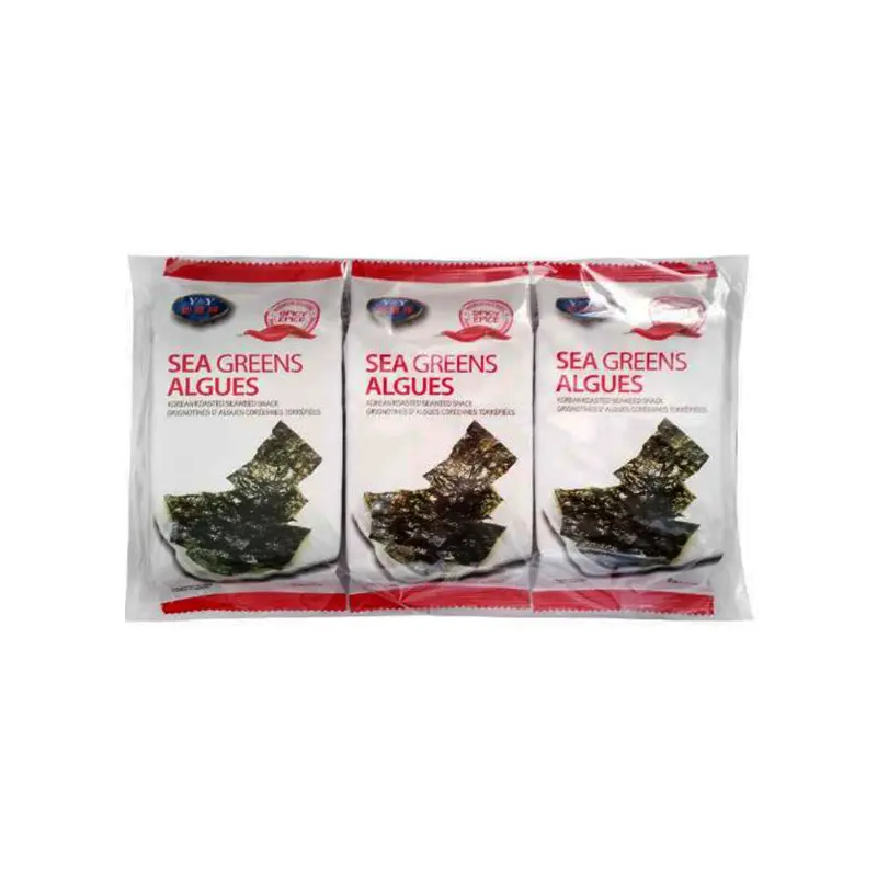Y&Y - SEA GREENS SEAWEED SPICY 24x3x5 GR