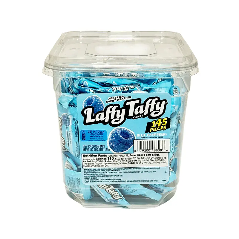 WONKA - LAFFY TAFFY JAR BLUE RASPBERRY 145EA