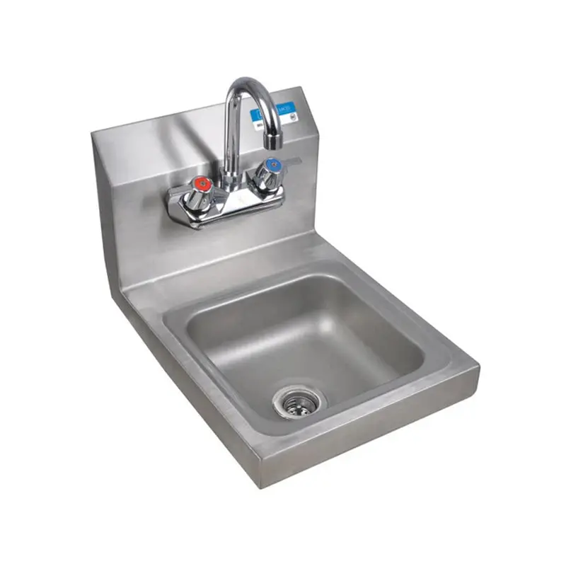 BK RESOURCES - BKHS-W-SS-P-G 12" MOUNT HAND SINK W/ FAUCET