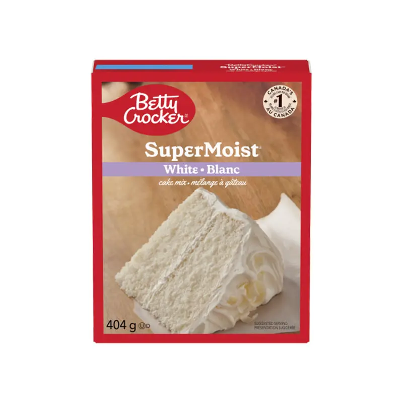 BETTY CROCKER - SUPER MOIST WHITE CAKE MIX 404GR