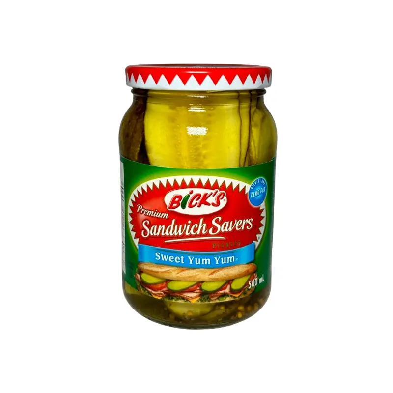 BICKS - SANDWICH SAVER PICKLES SWEET YUM 12x500 ML