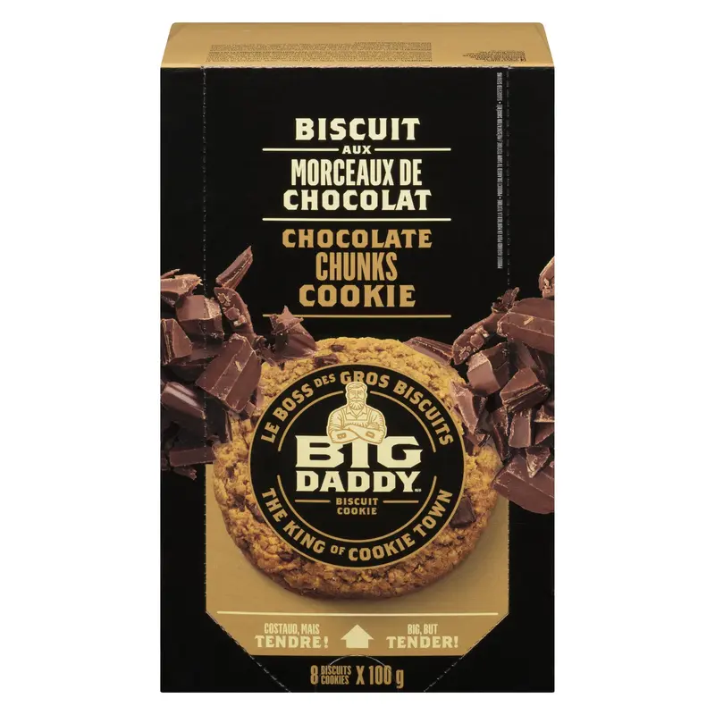 BIG DADDY - CHOCOLATE CHUNKS 8x100 GR