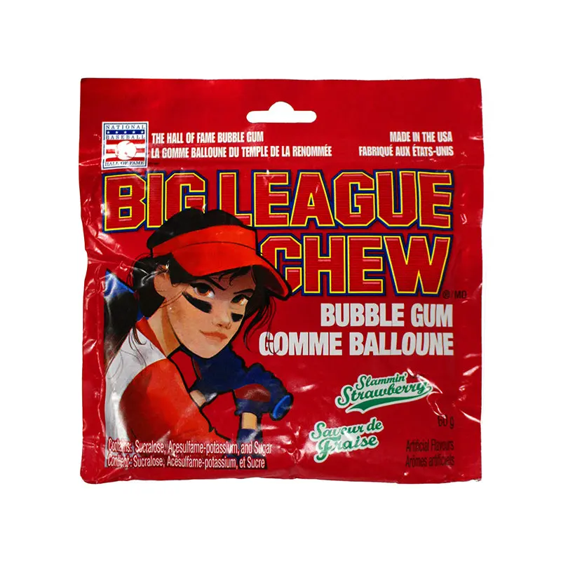 BIG LEAGUE - CHEW STRAWBERRY 12x60 GR