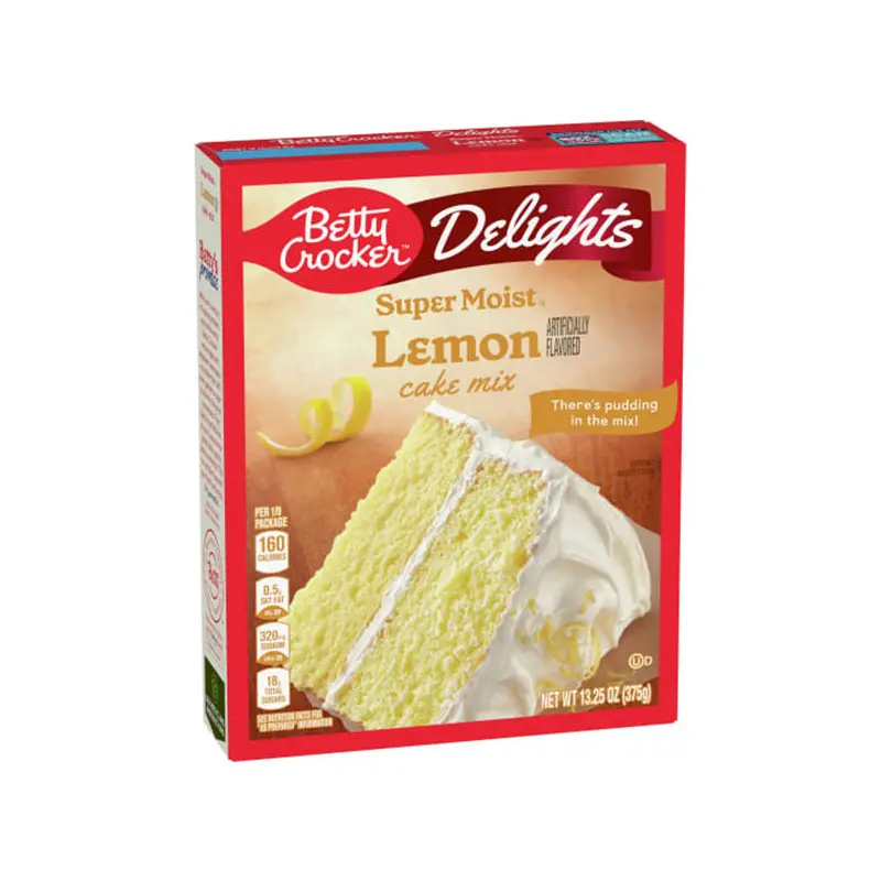 BETTY CROCKER - SUPER MOIST LEMON CAKE MIX 12x375 GR