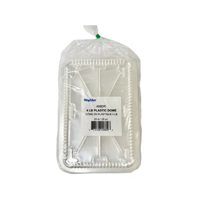WOHLER - 4LB PLASTIC DOME LID 10x25 CT