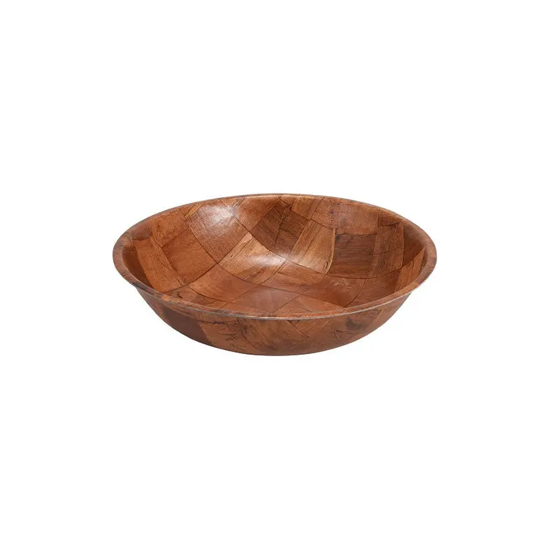 WINCO - WOVEN WOOD SALAD BOWL 14IN