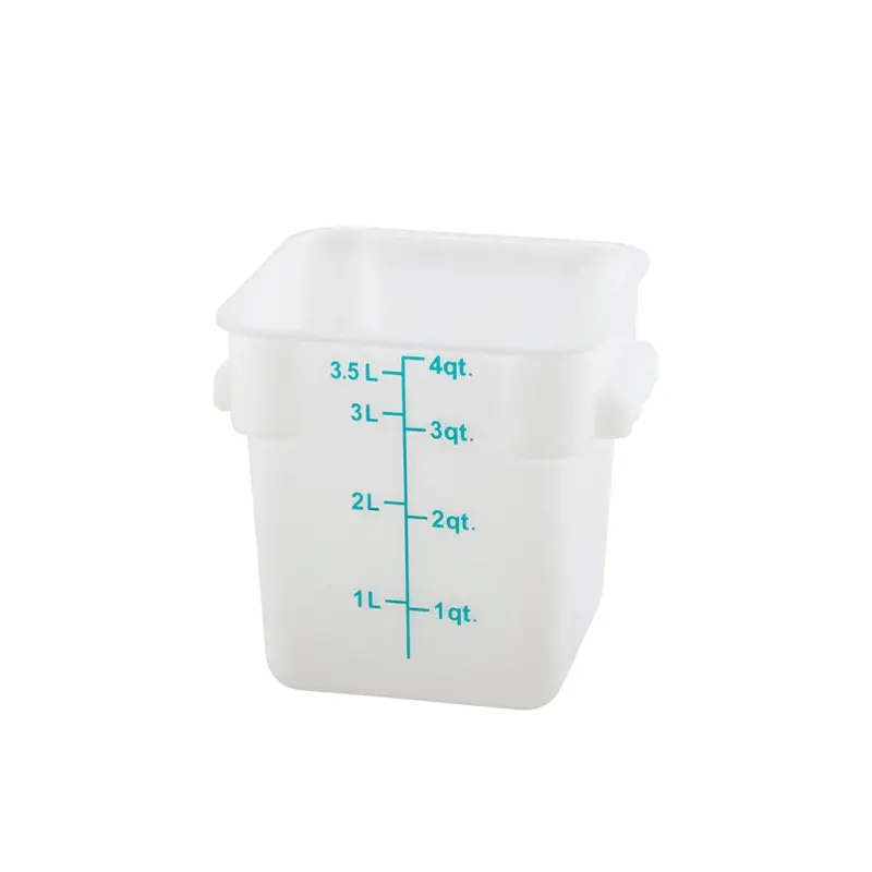 WINCO - WHITE 4QT POLYPROPYLENE 1EA
