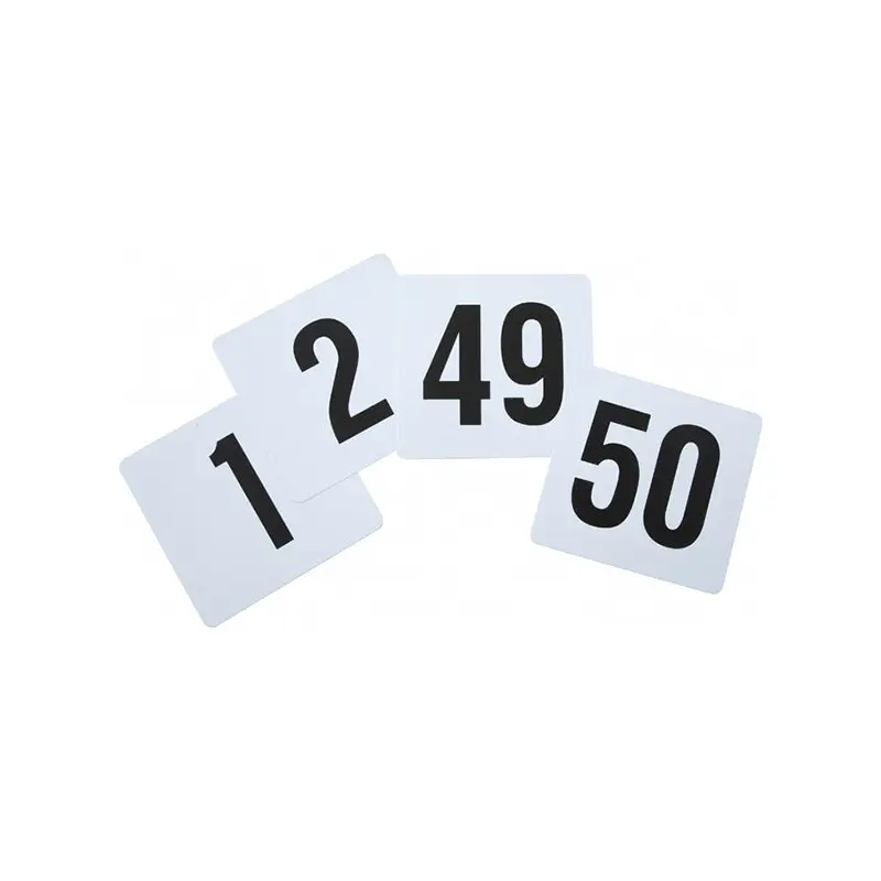 WINCO - PLASTIC TABLE NUMBER SET 50PK 1EA