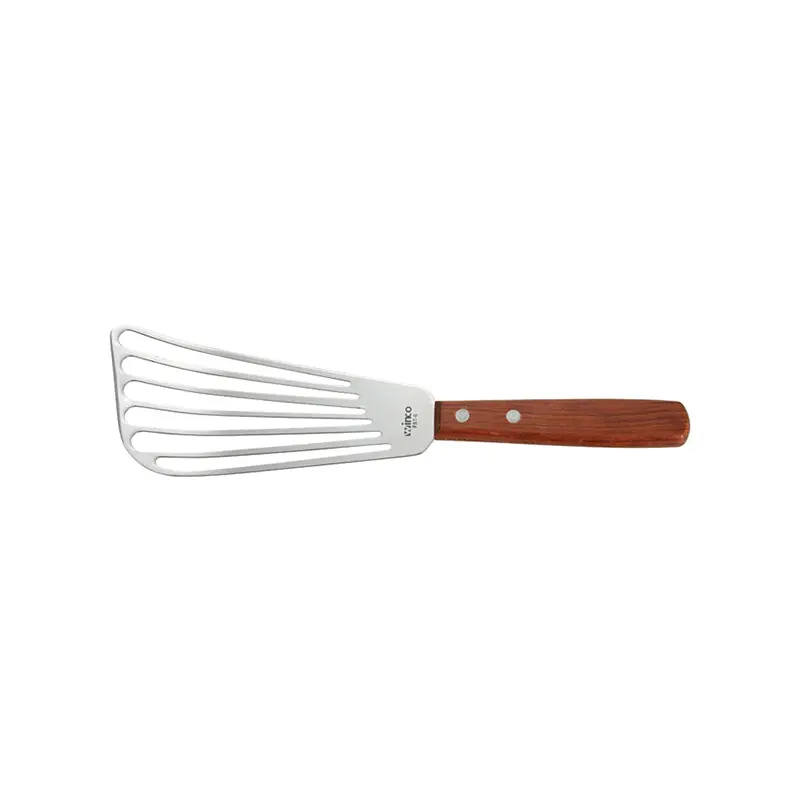 WINCO - FISH SPATULA WITH WOOD HANDLE EA