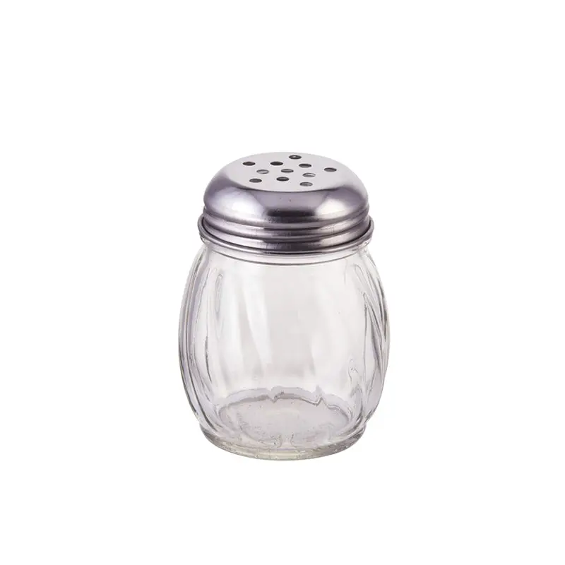 WINCO - CHEESE SHAKER GLASS PERFORATED TOP 1EA