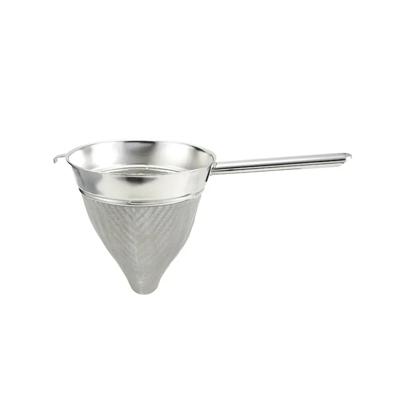 WINCO - 8in BOUILLON STRAINER EXTRA FINE MESH EA