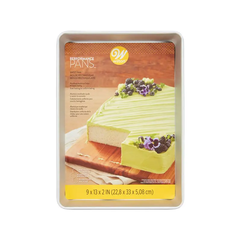 WILTON - BAKEWARE ALUMINUM BAKING SHEET 9x13x2 IN 1UN
