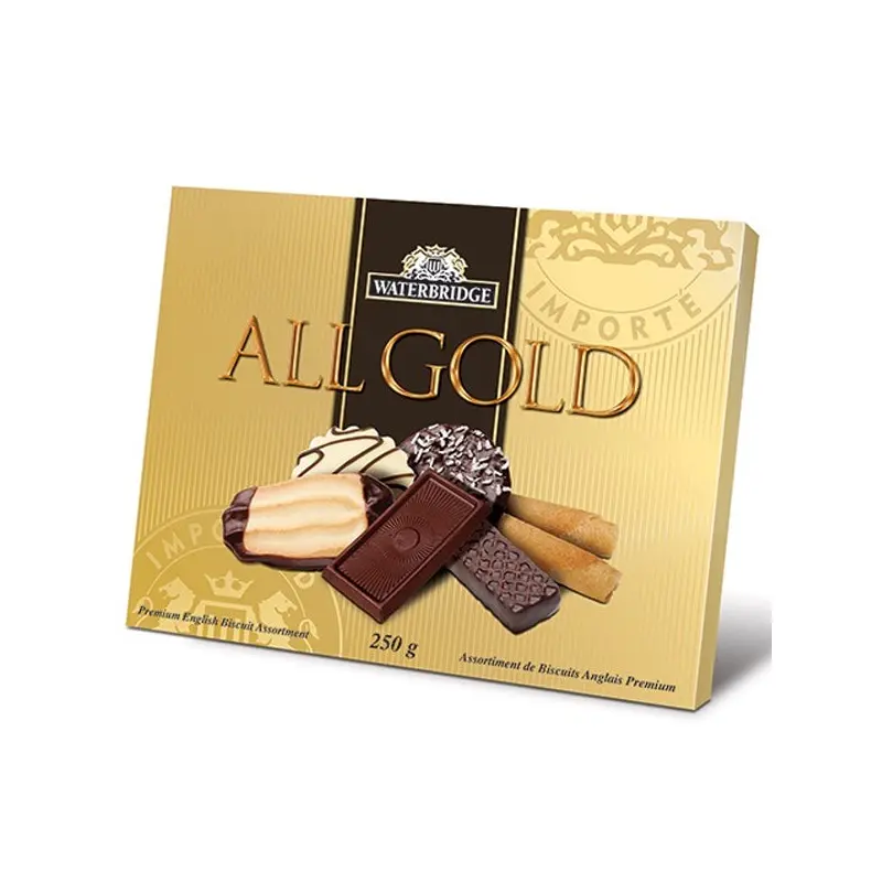 WATERBRIDGE - ALL GOLD CHOCOLATE ASSORTED COOKIE 12x250 GR