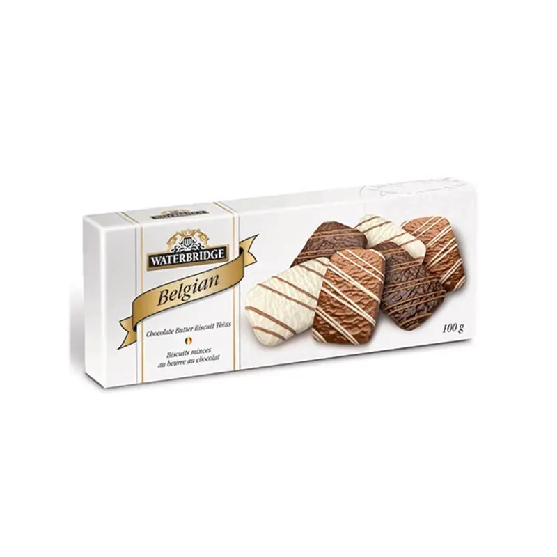 WATERBRIDGE - BELGIAN CHOCOLATE BUTTER BISCUIT 16x100 GR