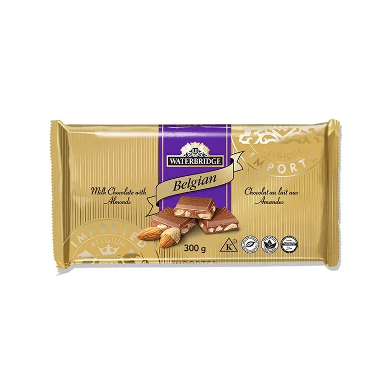 WATERBRIDGE - BELGIAN MILK ALMOND BAR 12x300 GR