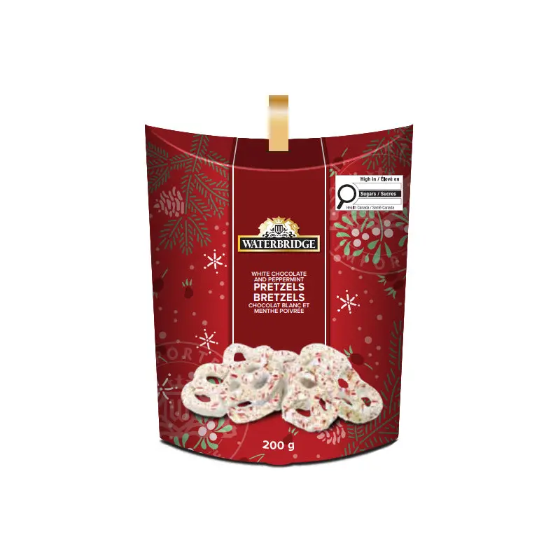 WATERBRIDGE - CHOCOLATE COVERED PEPPERMINT PRETZEL 200GR