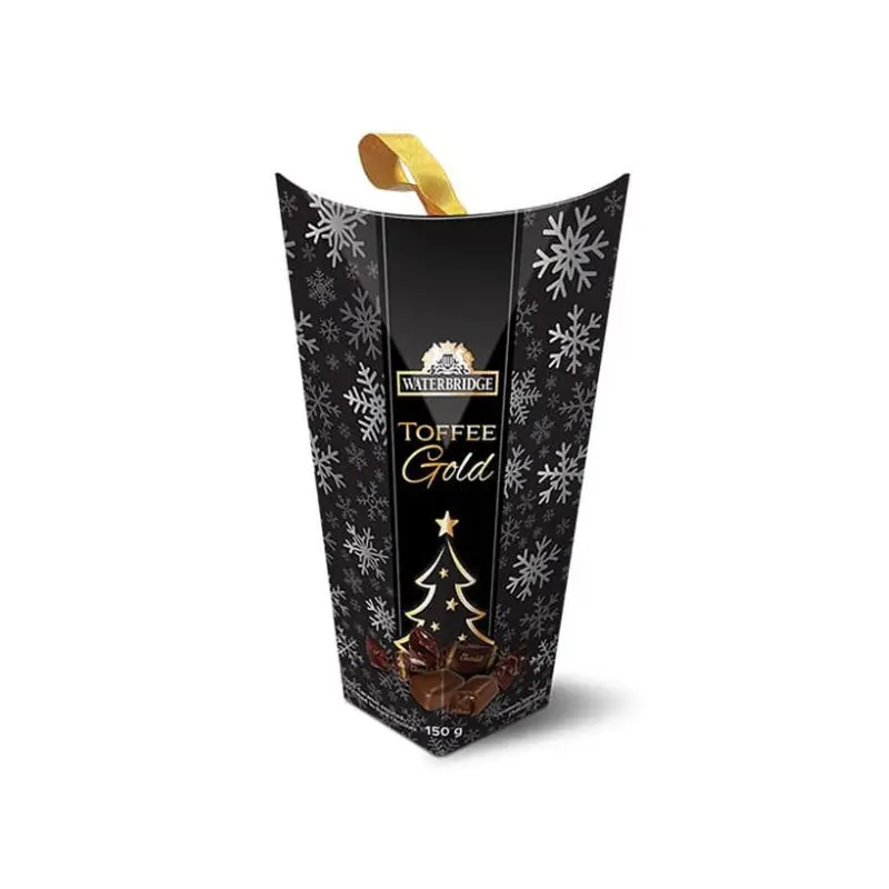 WATERBRIDGE - GOLD DARK CHOCOLATE TOFFEE 150GR