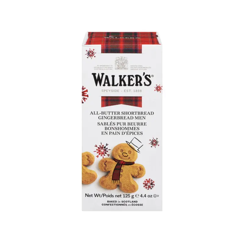 WALKERS - GINGERBREAD MAN CARTON 125GR