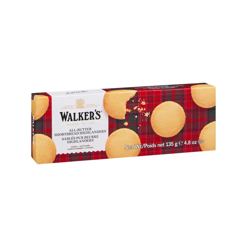 WALKERS - SHORTBREAD HIGHLANDER COOKIES 135GR