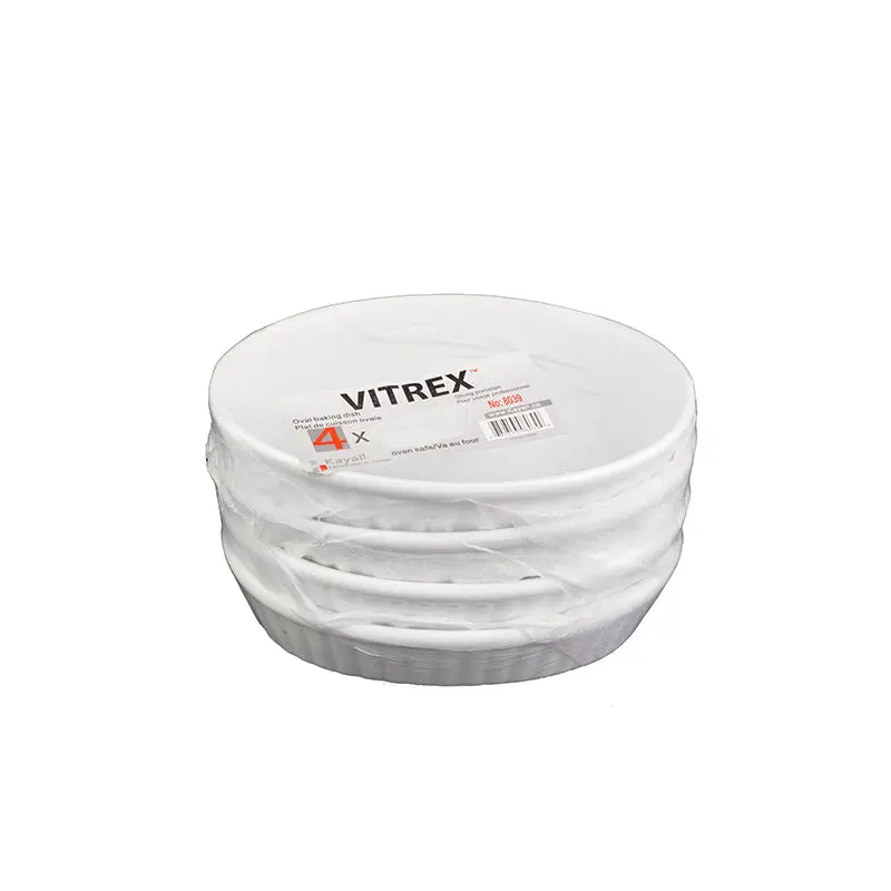 VITREX - SMALL OVAL BAKING DISH 5.75IN 12x4 EA