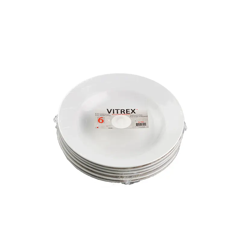 VITREX - SOUP & SALAD PLATE 6PK
