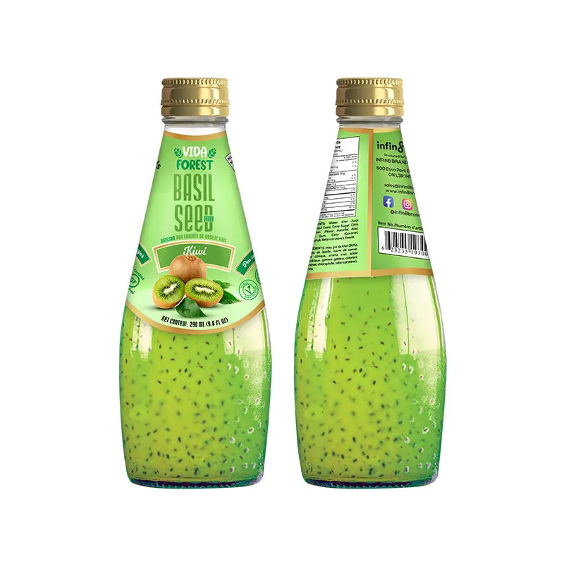VIDA FOREST - BASIL SEED DRINK KIWI 24x290 ML