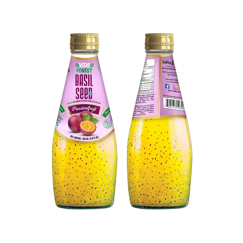 VIDA FOREST - BASIL SEED DRINK PASSIONFRUIT 290ML