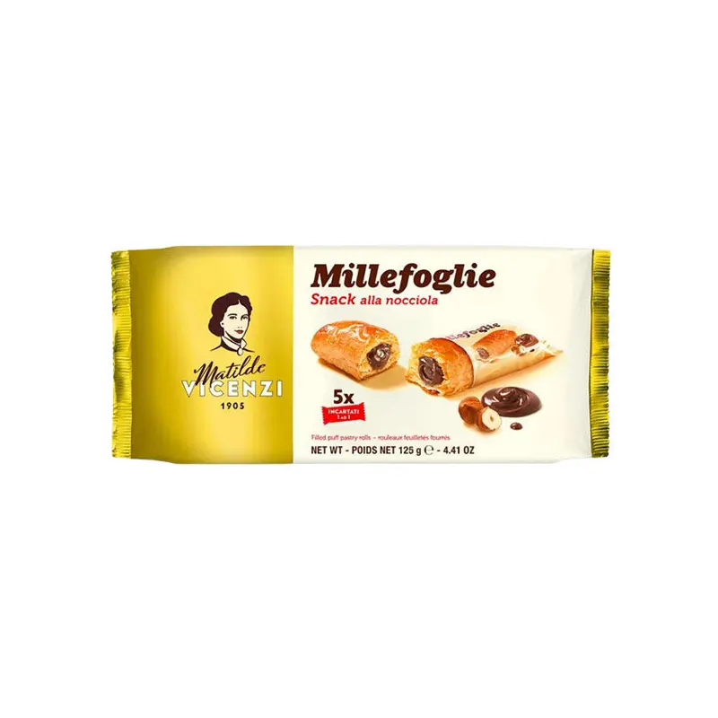 VICENZI - MINI MILLEFOGILE HAZELNUT 125GR