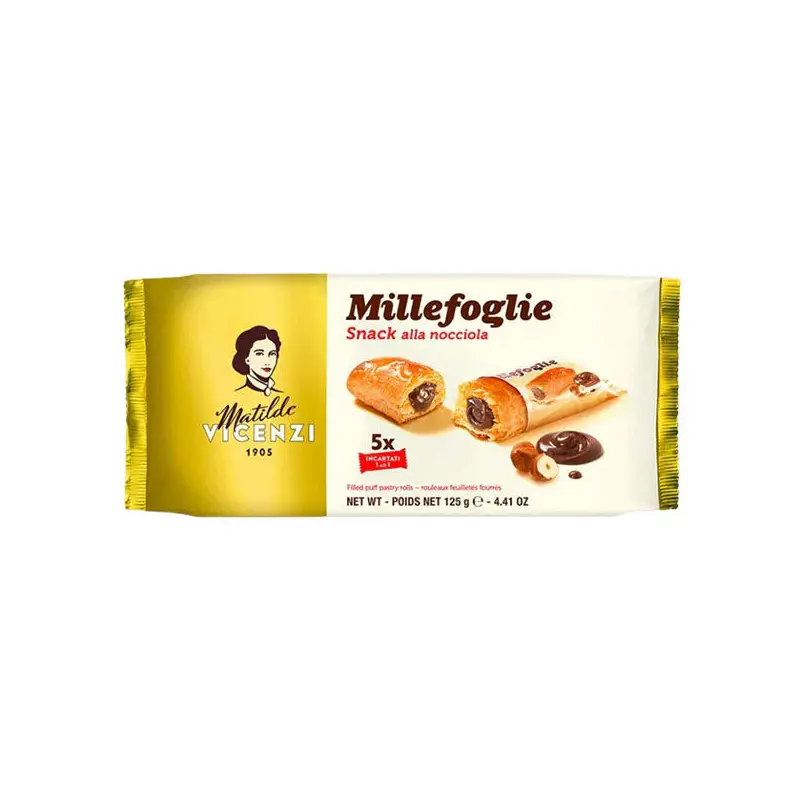 VICENZI - MINI MILLEFOGILE HAZELNUT 16x125 GR