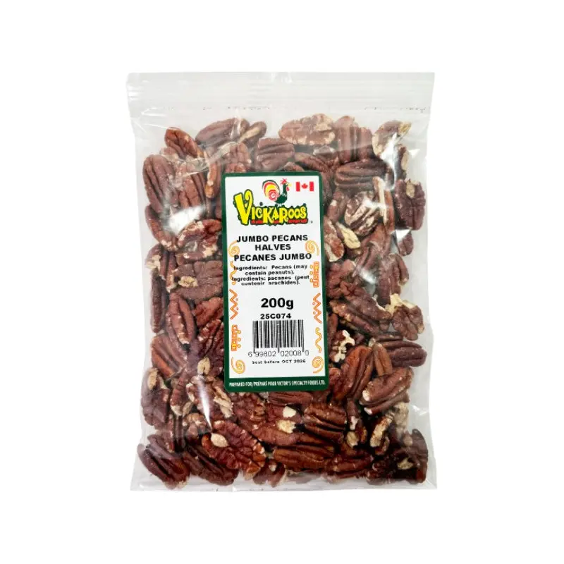 VICKAROOS - JUMBO PECANS HALVES 200GR