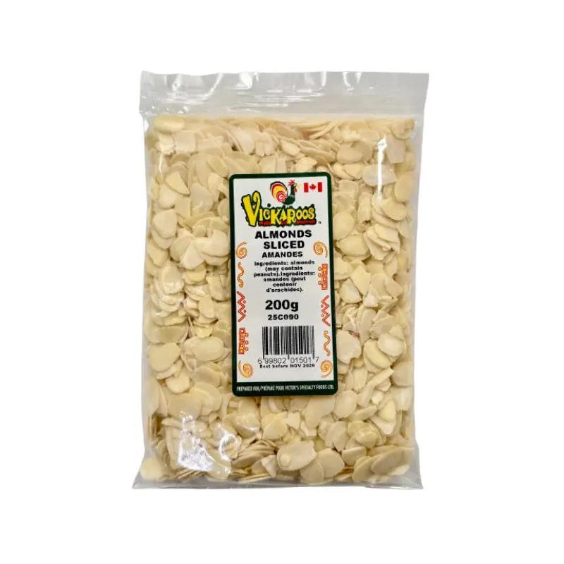 VICKAROOS - SLICED ALMONDS 200GR