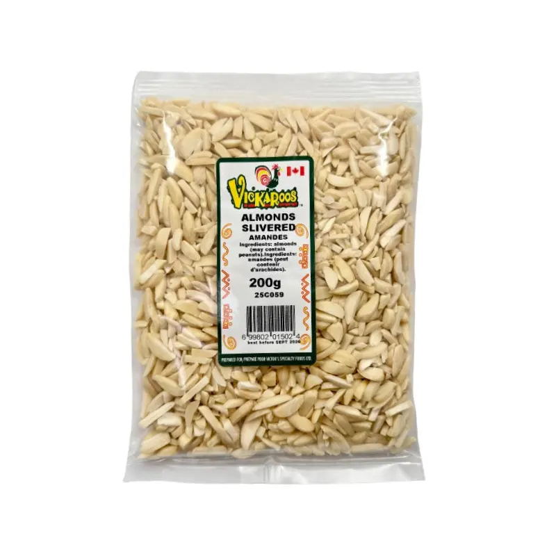 VICKAROOS - SLIVERED ALMONDS AMANDES 200GR