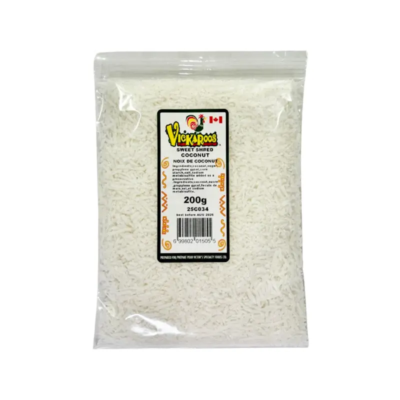 VICKAROOS - SWEETENED SHREDDED COCONUT 200GR