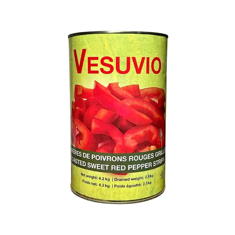 VESUVIO - ROASTED RED PEPPER STRIPS 3x4.2 KG