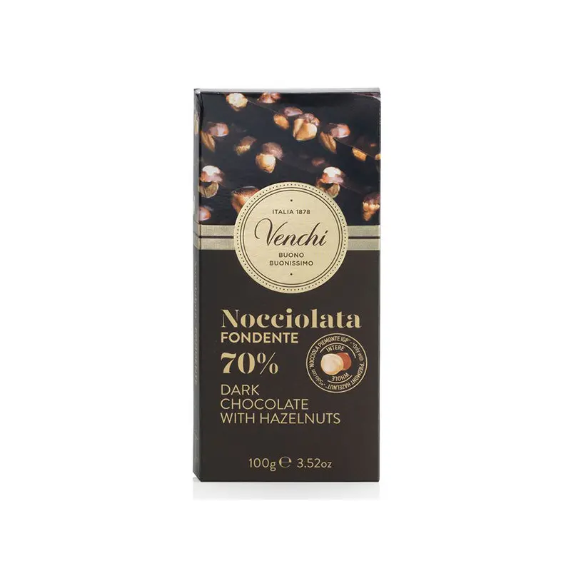 VENCHI - 70% EXTRA DARK HAZELNUT 100GR