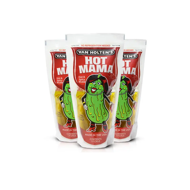 VAN HOLTEN'S - HOT MAMA JUMBO PICKLES IN POUCH 28 GR