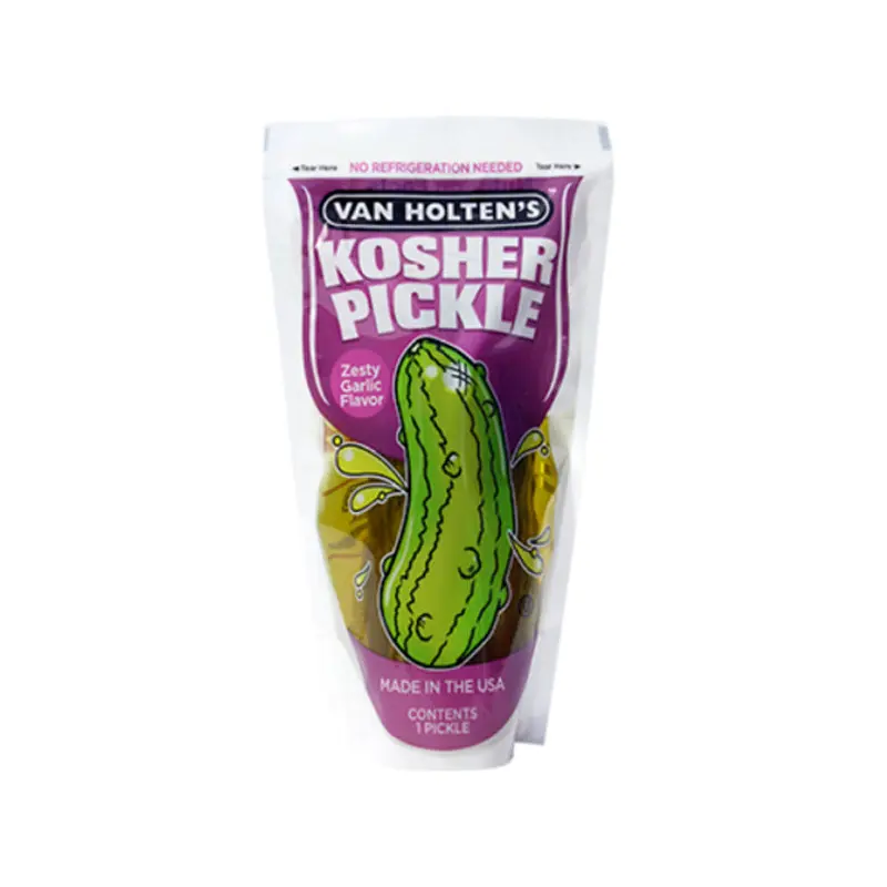 VAN HOLTENS - JUMBO KOSHER POUCHED PICKLE 5OZ