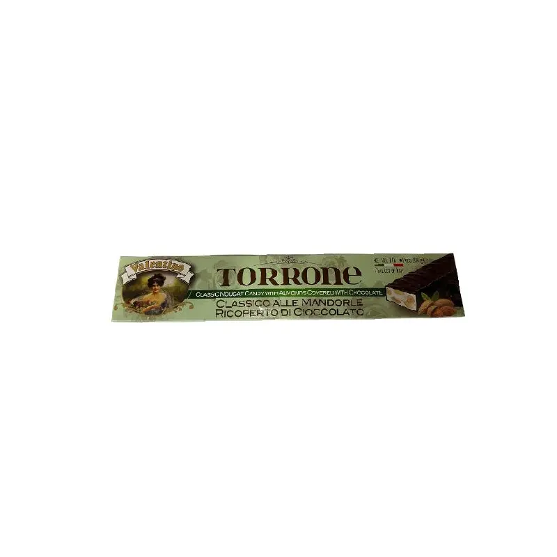 VALENTINO - HARD CHOCOLATE COVERED TORRONE 200GR