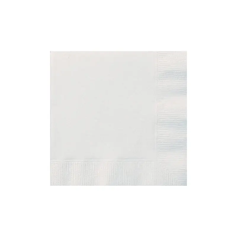 UNIQUE - BRIGHT WHITE LUNCHEON NAPKINS 20CT
