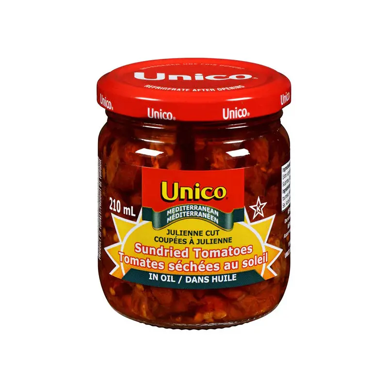 UNICO - SUNDRIED JULIENNE CUT TOMATOES 12x210 ML