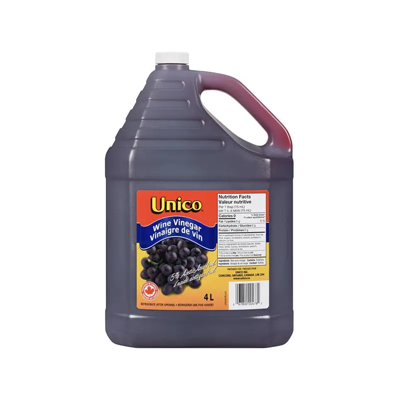 UNICO - RED WINE VINEGAR 4x4LT