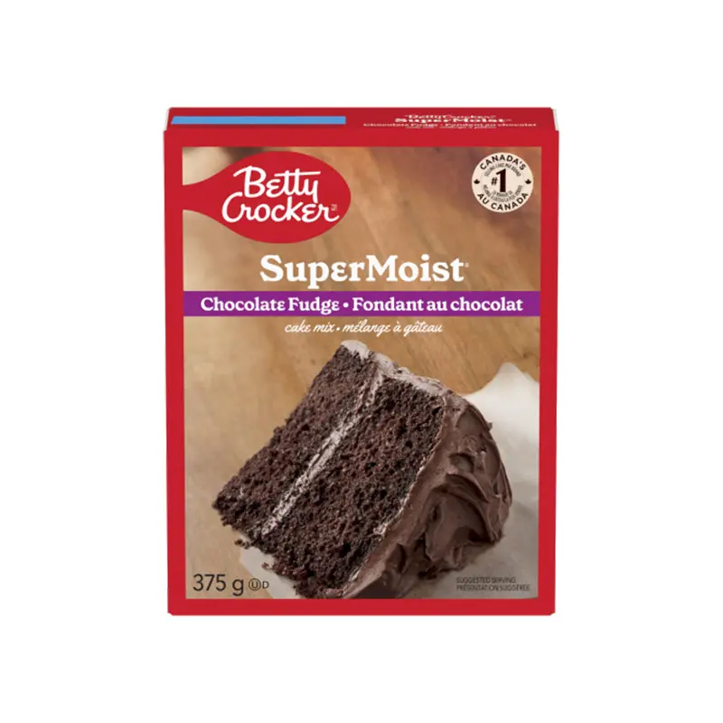 BETTY CROCKER - SUPER MOIST CHOCOLATE FUDGE CAKE MIX 375GR