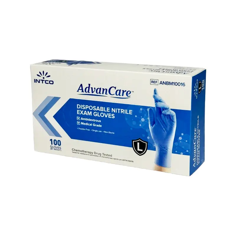 ADVANCARE - NITRILE GLOVES LARGE 3.5MIL 10x100 CT