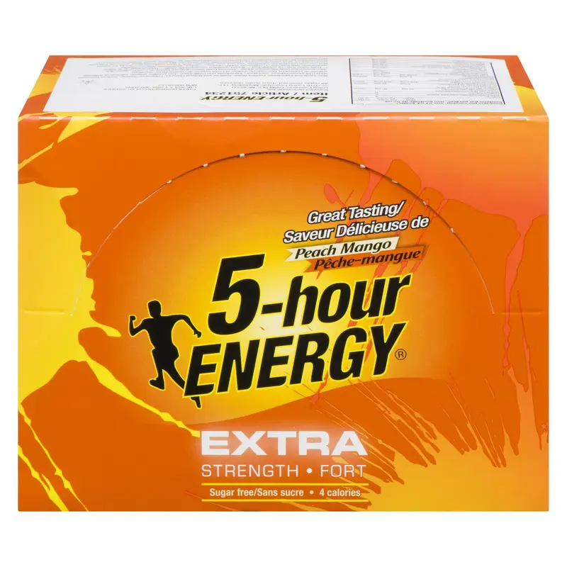 5 HOUR ENERGY - HR EXTRA STRENGTH PEACH MANGO 12x60 ML