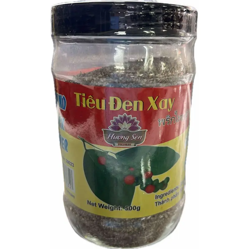 30023 Huong Sen Ground Black Pepper Bot Tieu Den Xay 500g x 1