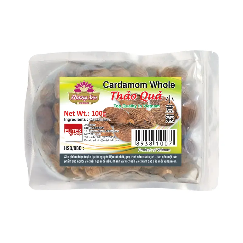 30007 Huong Sen Dried Black Cardamom Thao Qua Kho 100g x 1